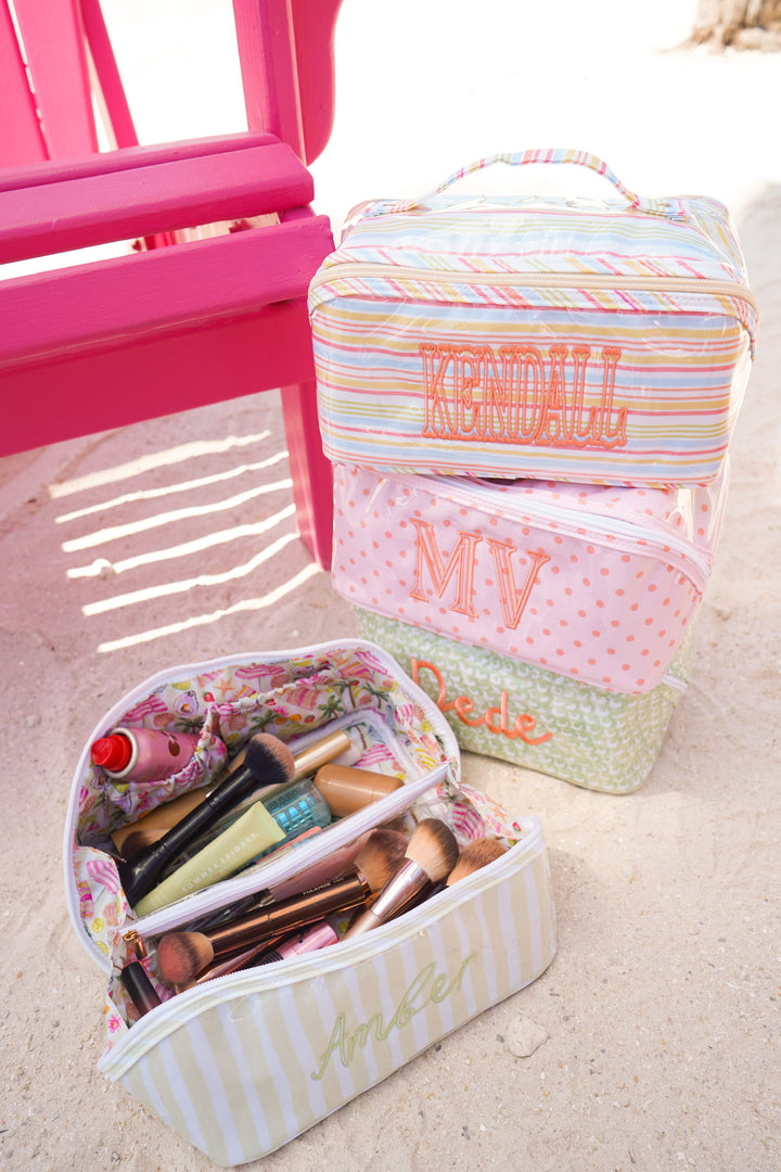 Rosemary Makeup Bag - Embroidered