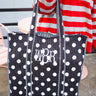 Quilted Block-Print Tote Bag