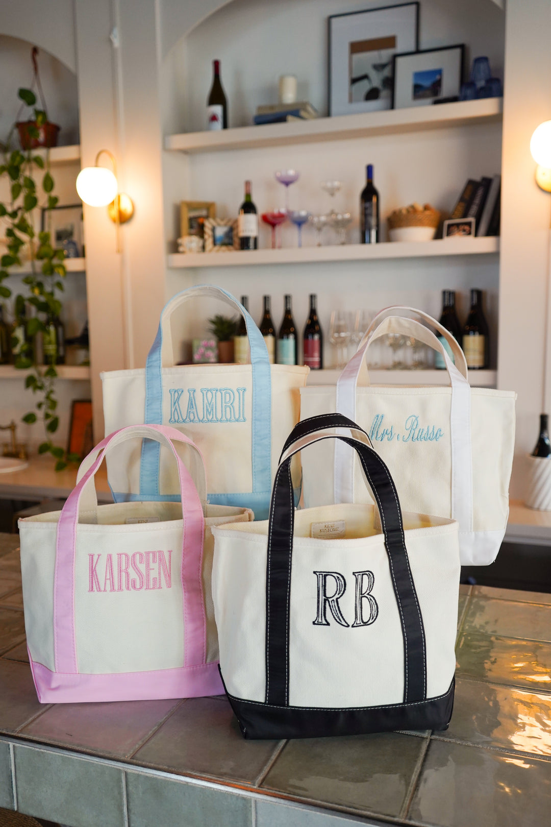 Mini Canvas Tote - Embroidered