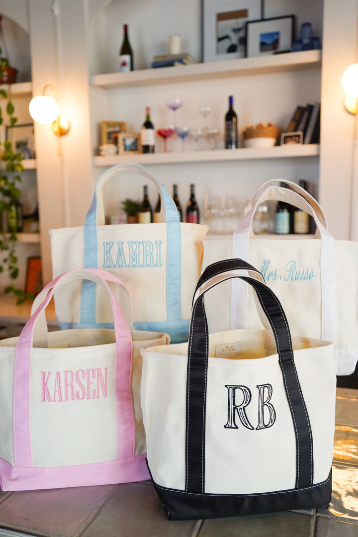 Mini Canvas Tote - Embroidered