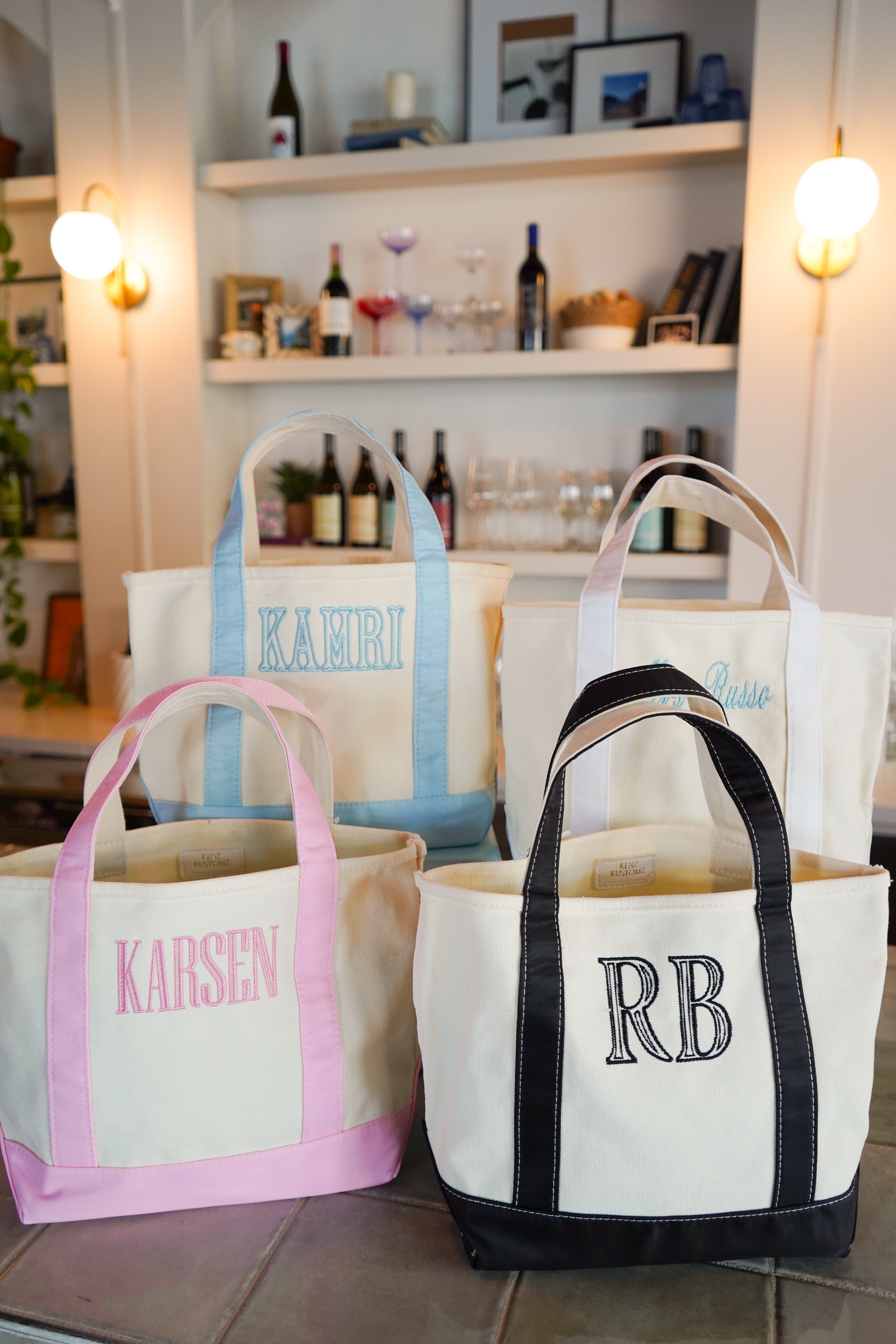 Mini Canvas Tote - Embroidered – KenzKustomz