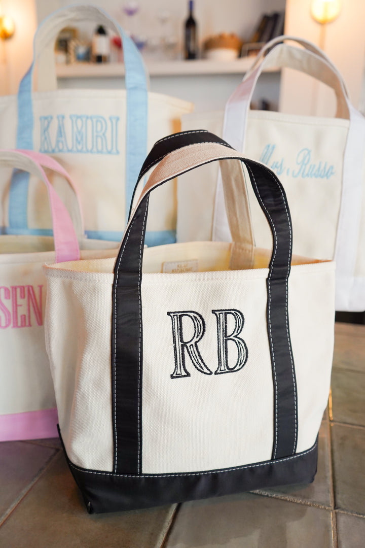 Mini Canvas Tote - Embroidered