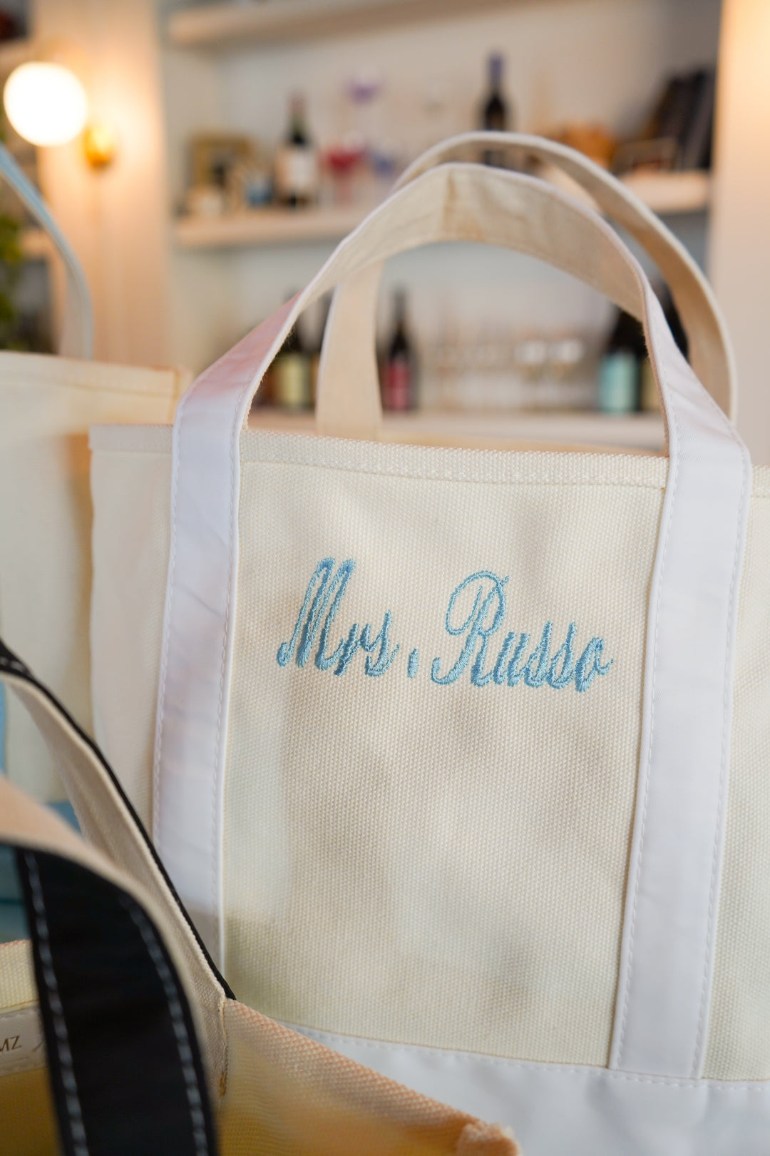 Mini Canvas Tote - Embroidered