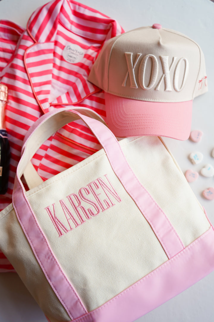 Mini Canvas Tote - Embroidered