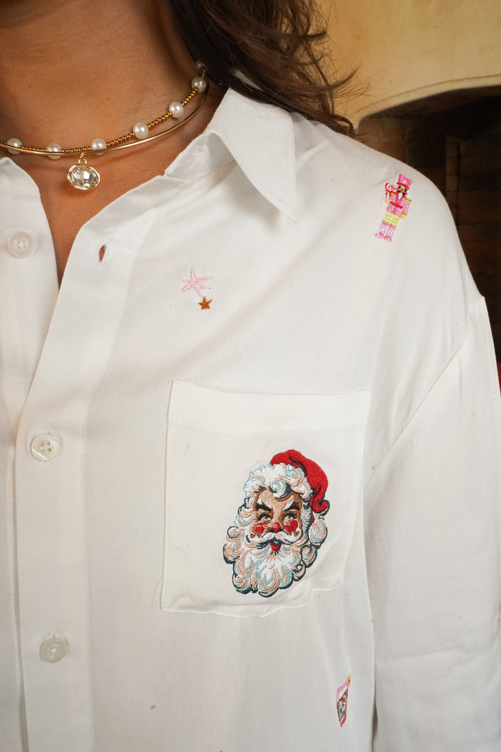 Holiday Icon Button-Down Shirt