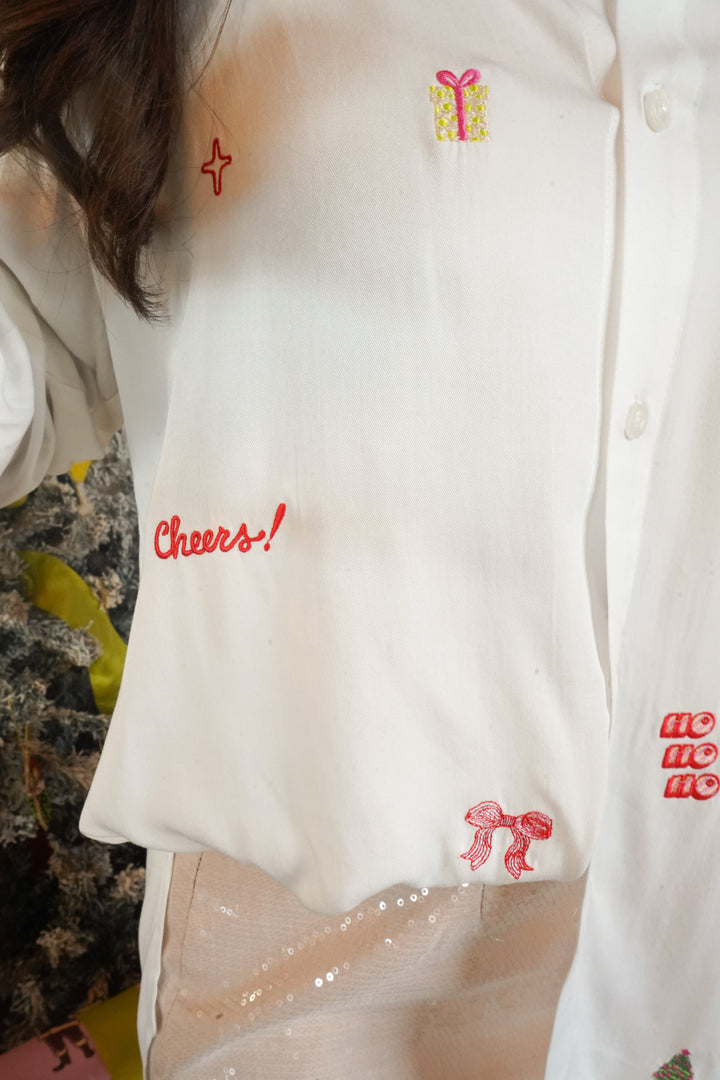 Holiday Icon Button-Down Shirt