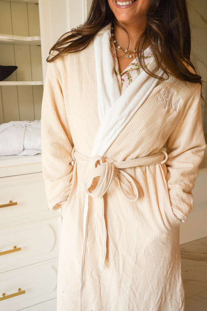 Plush Waffle Robe
