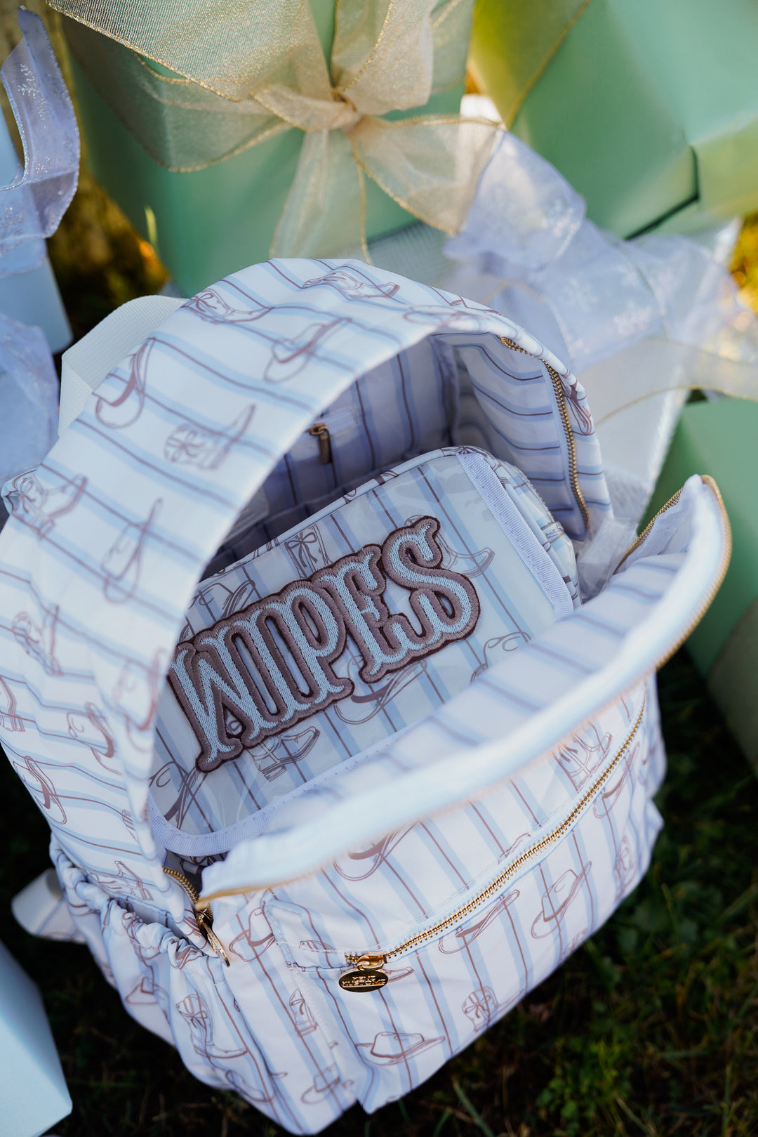 Diapers + Wipes Western Blues Clear Coat - Bundle