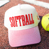 Softball - Striped Trucker Hat