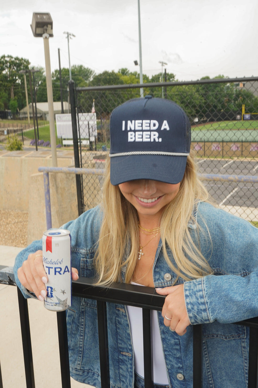 I Need A Beer - Navy Trucker Hat