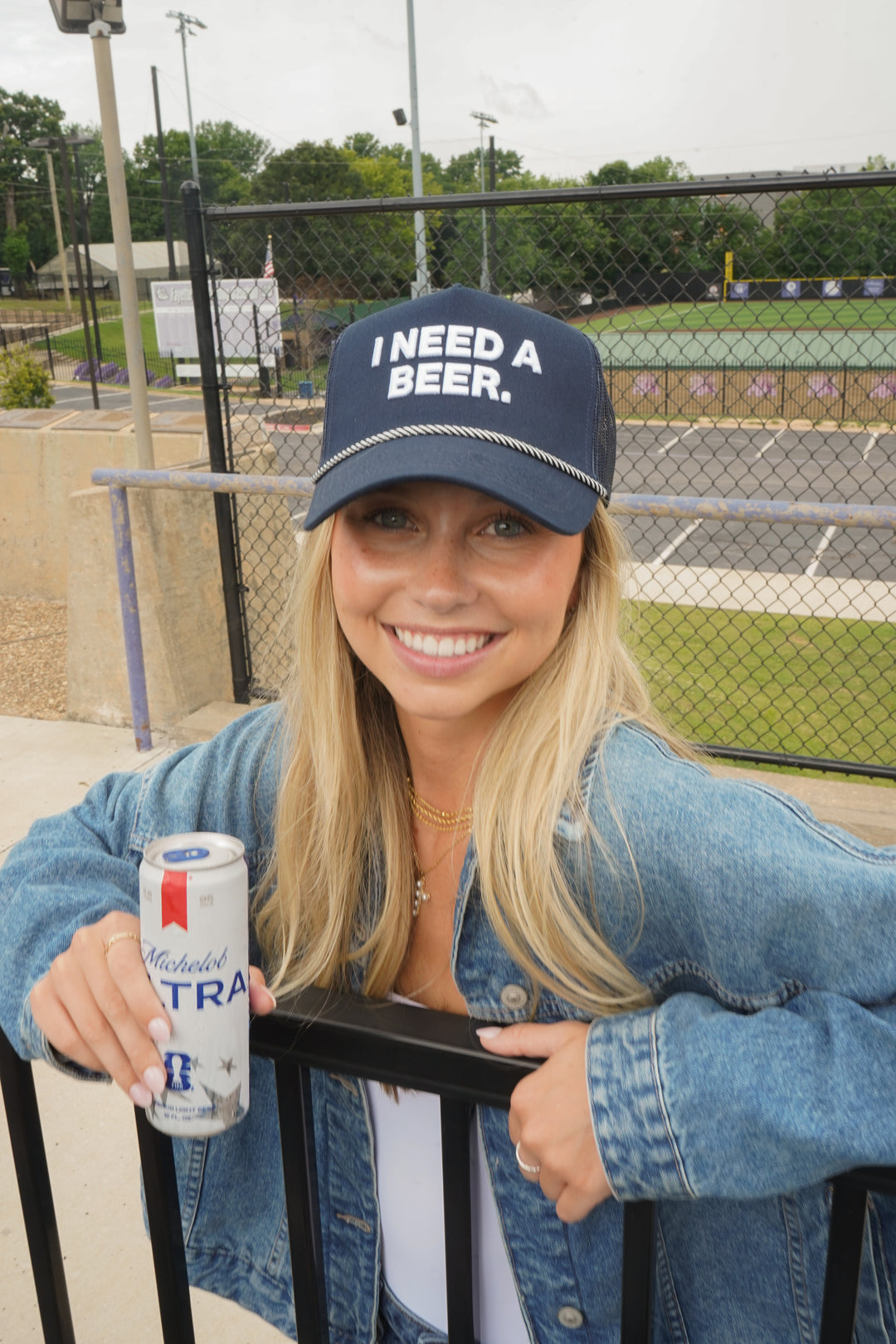 I Need A Beer - Navy Trucker Hat