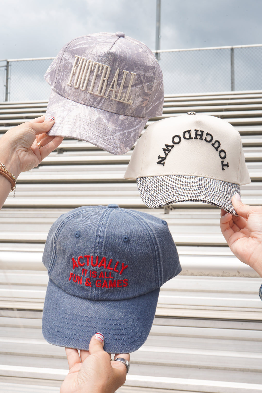 Touchdown - Houndstooth Trucker Hat