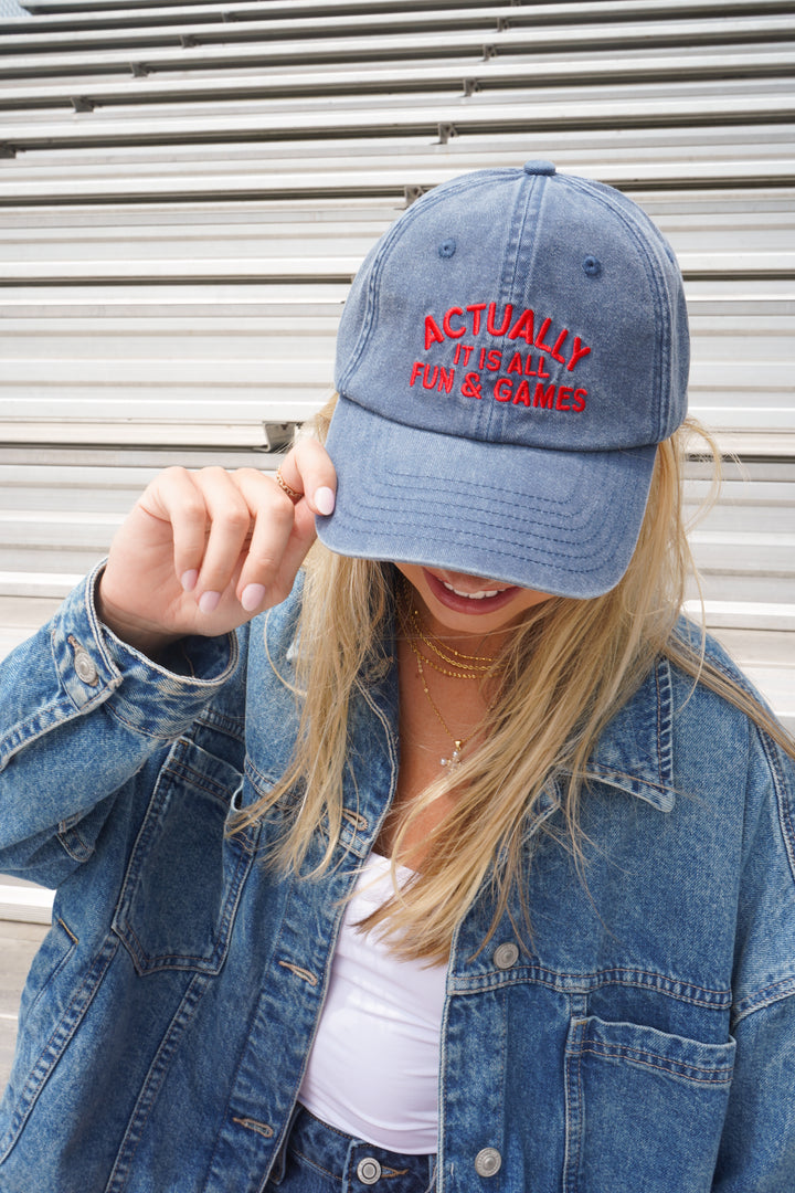 Actually It Is All Fun &amp; Games - Dad Cap