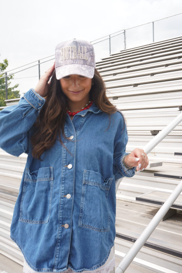 FOOTBALL. - Washed Camo Trucker Hat