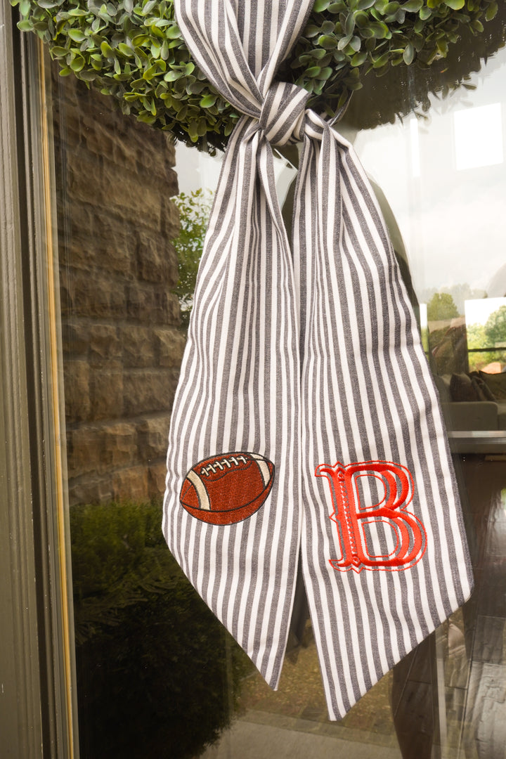 Football Wreath Sash