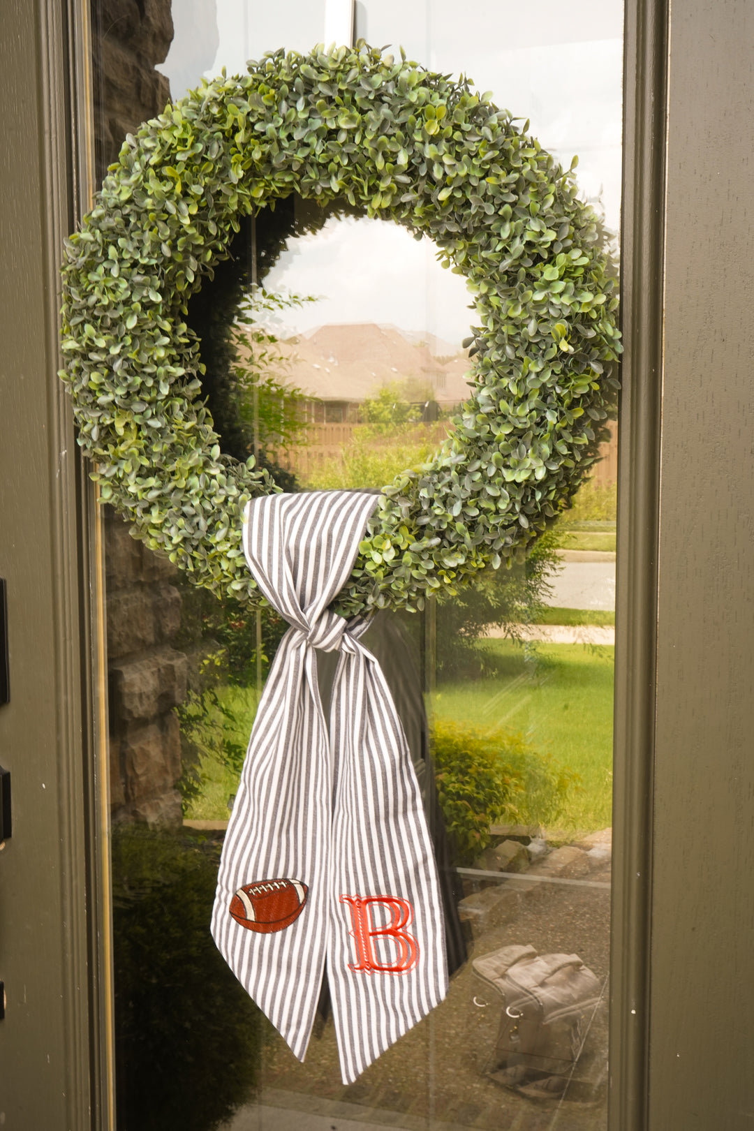 Football Wreath Sash