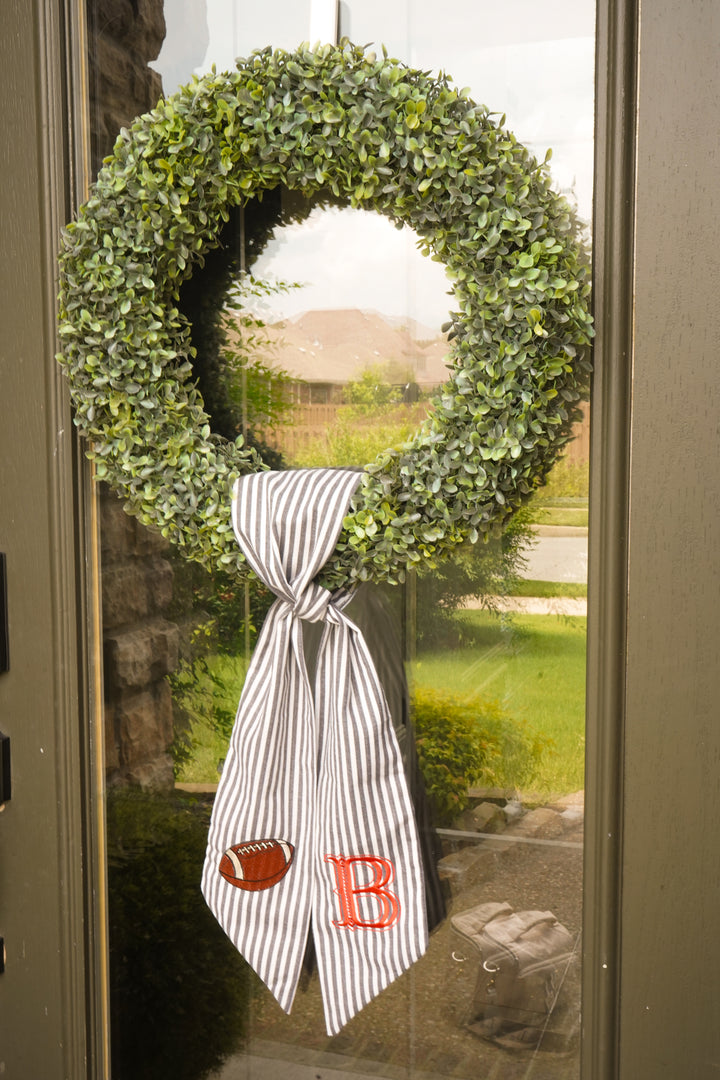 Football Wreath Sash