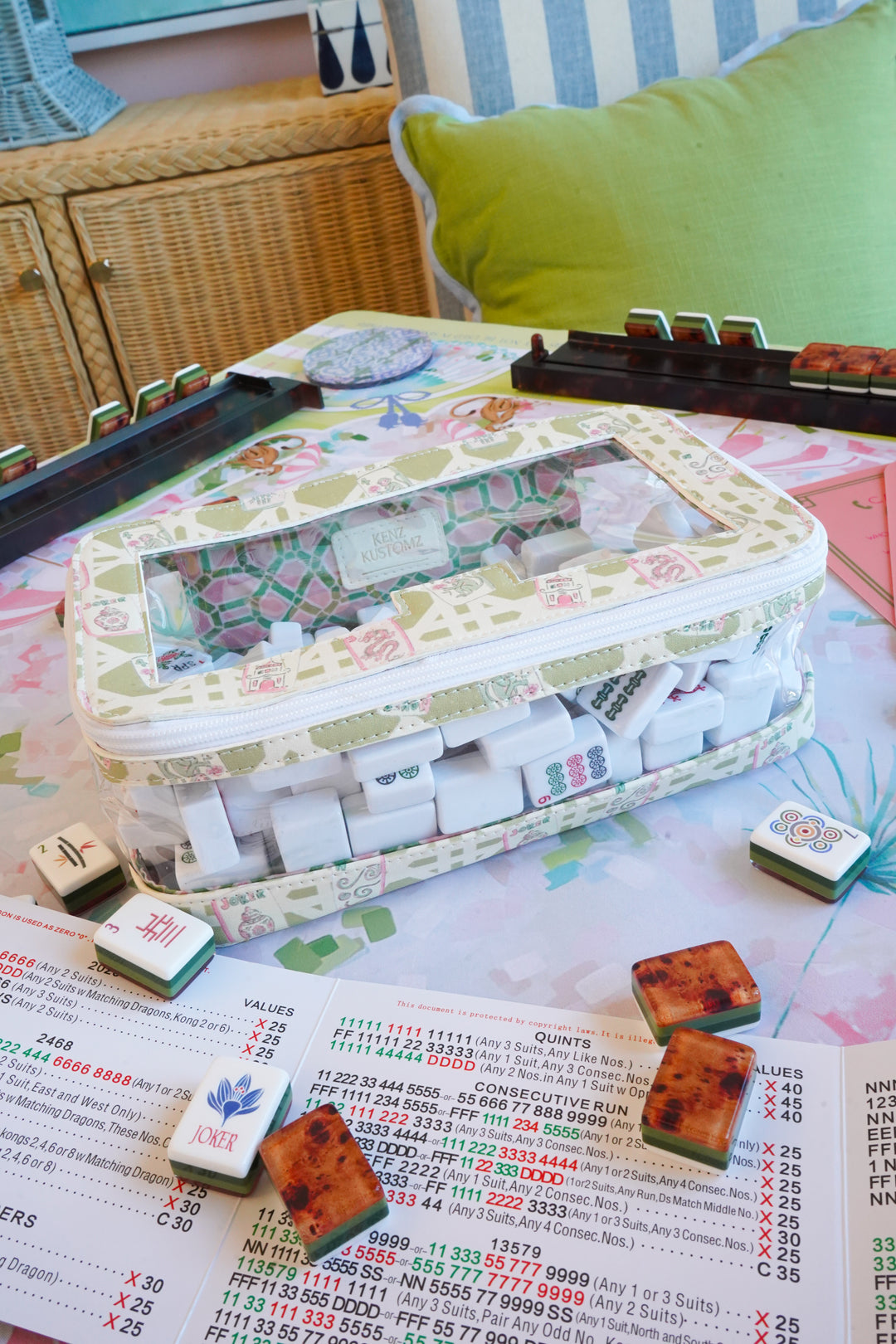 Mahjong Tile Storage Bag