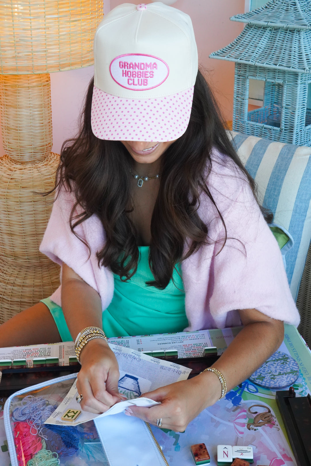 Grandma Hobbies Club Patch Hat