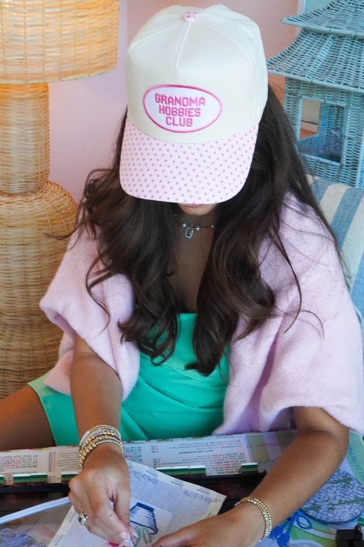 Grandma Hobbies Club Patch Hat