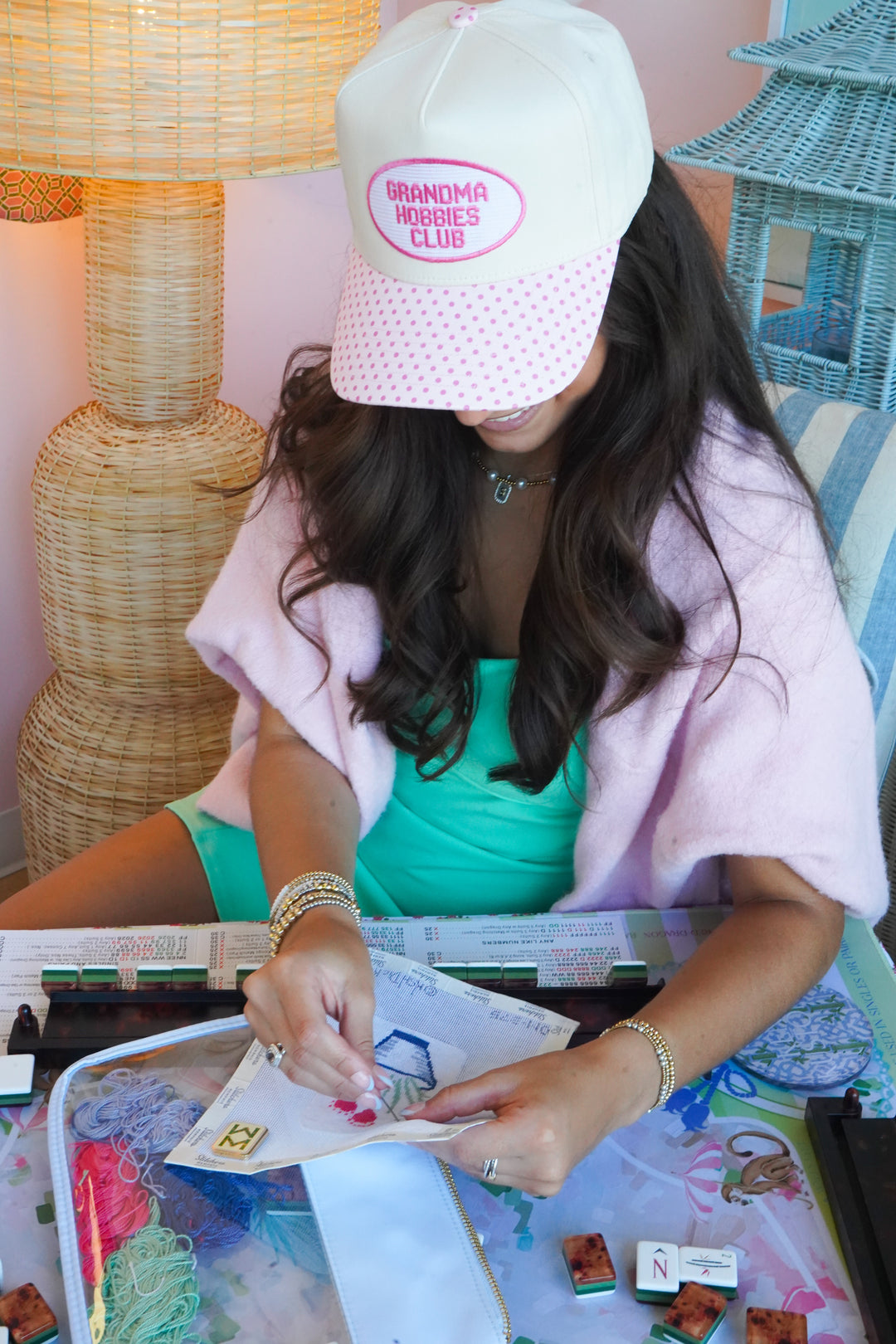 Grandma Hobbies Club Patch Hat