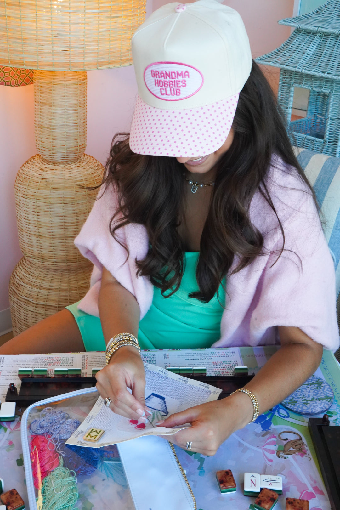 Grandma Hobbies Club Patch Hat