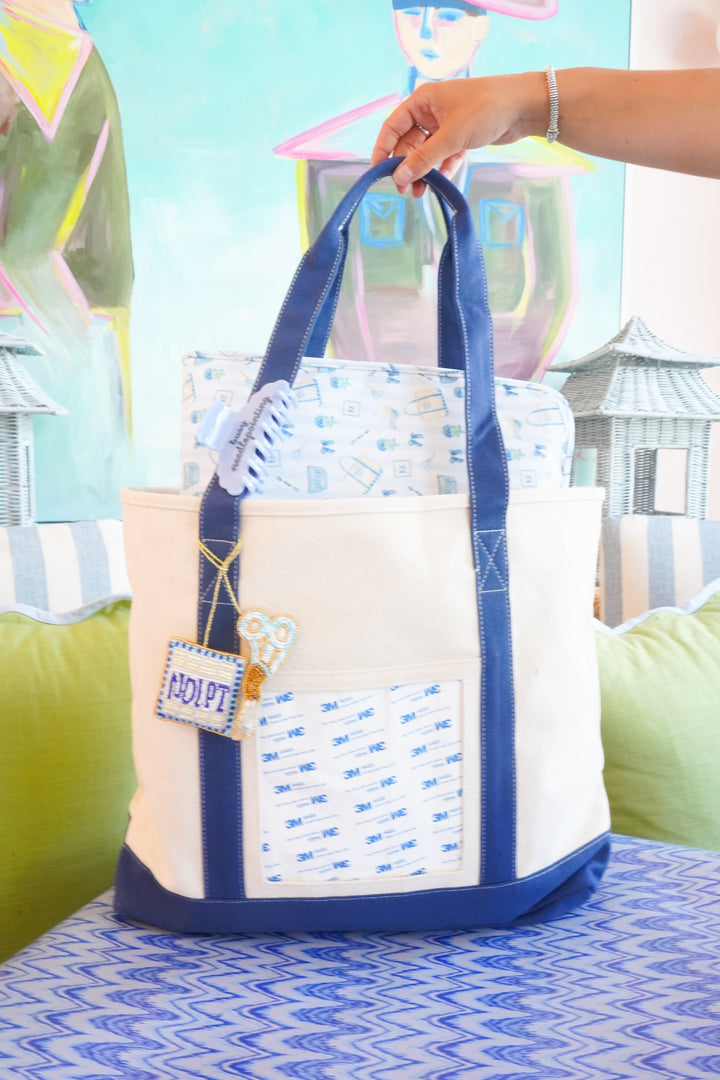 Needlepoint Canvas Tote — Self-Finishing