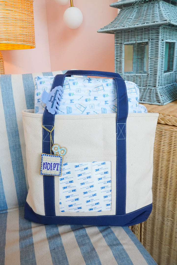 Needlepoint Canvas Tote — Self-Finishing