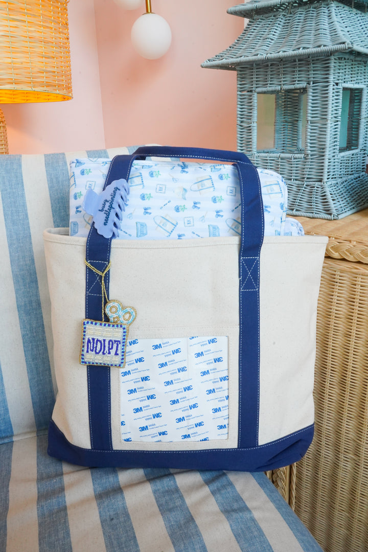 Needlepoint Canvas Tote — Self-Finishing