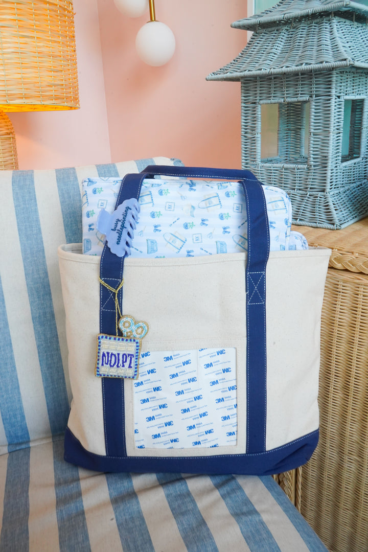 Needlepoint Canvas Tote — Self-Finishing