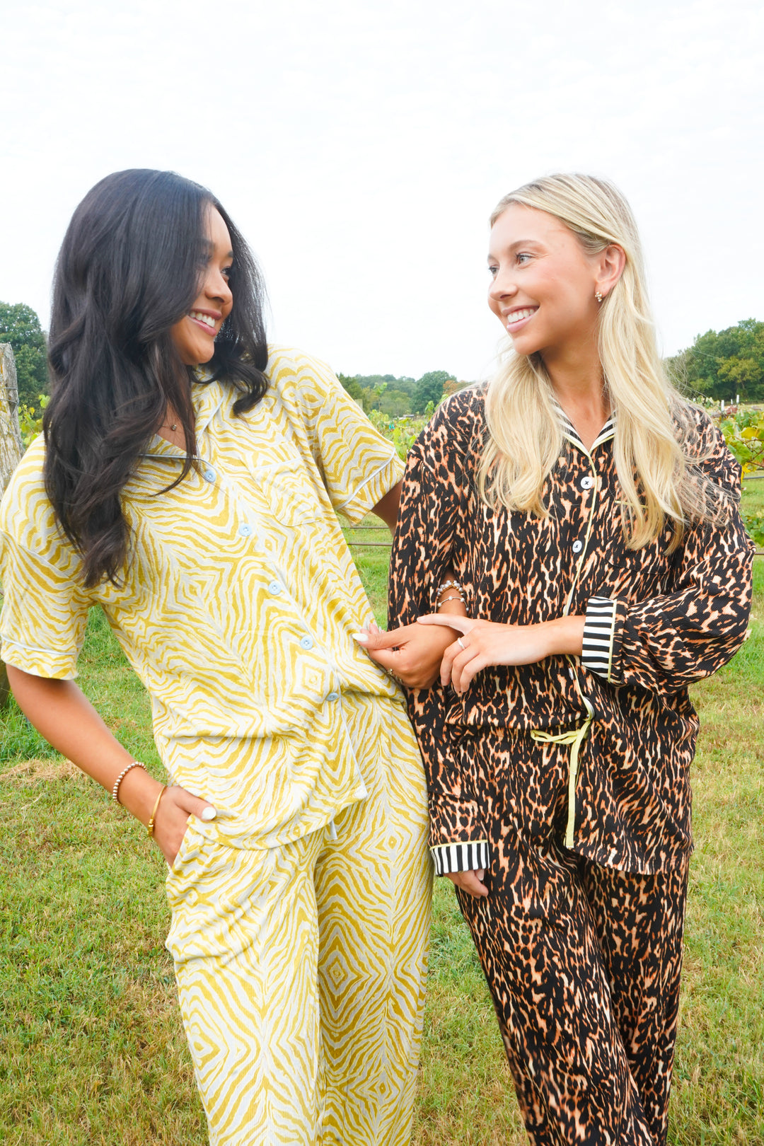 Luxe Leopard - Ribbed Bamboo Long Sleeve + Pants Pajama Set