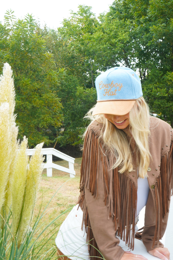 Cowboy Hat - Denim Trucker Hat