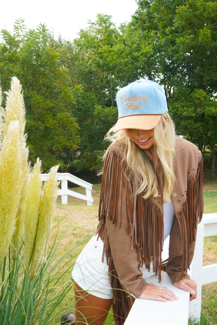Cowboy Hat - Denim Trucker Hat