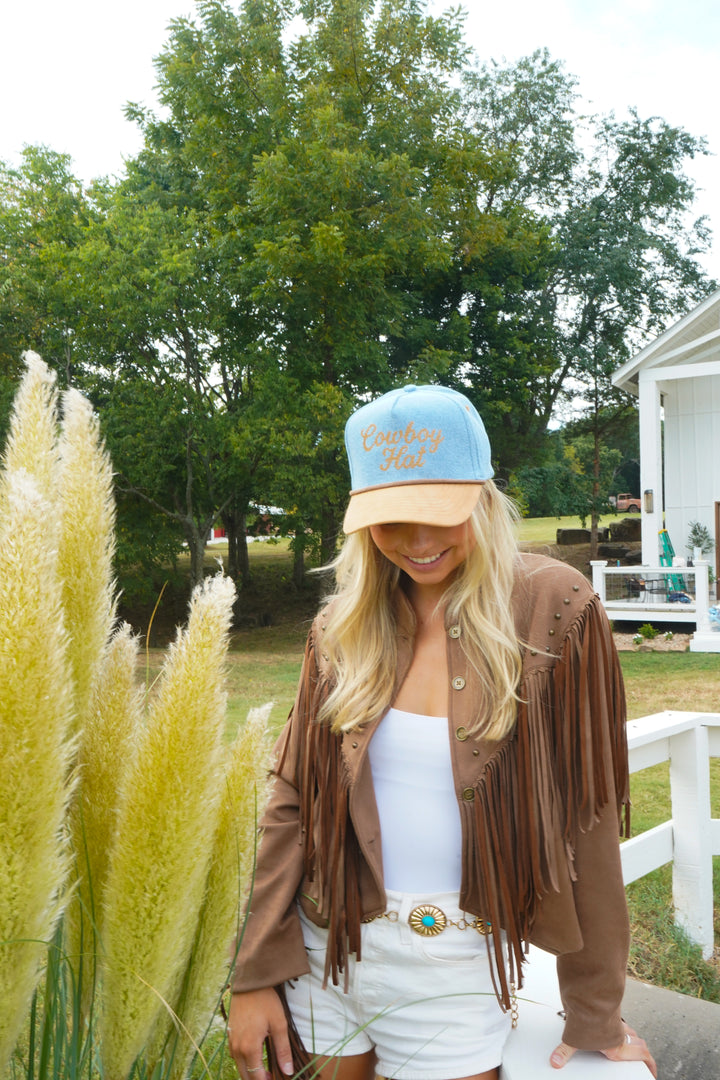 Cowboy Hat - Denim Trucker Hat
