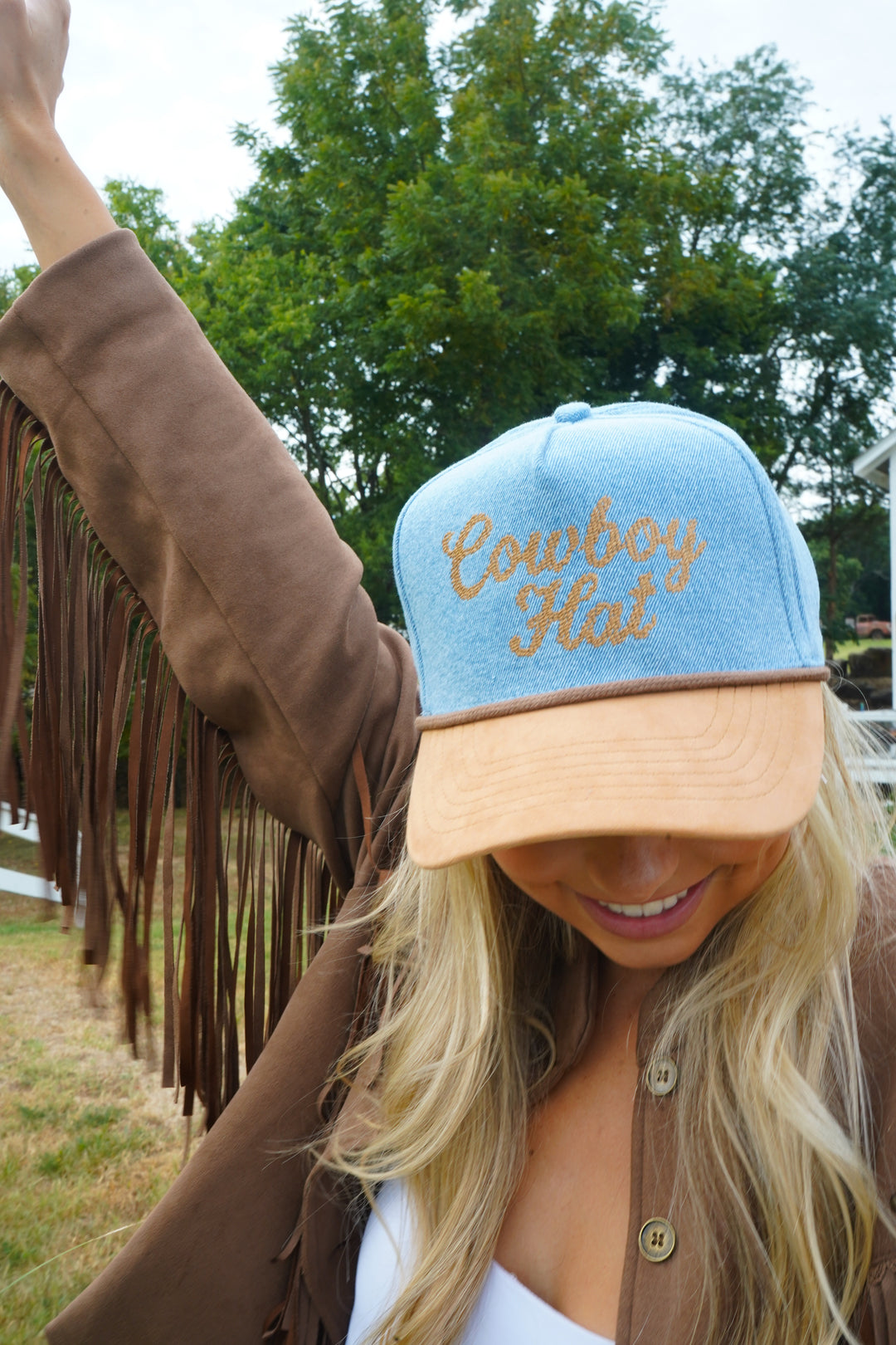 Cowboy Hat - Denim Trucker Hat