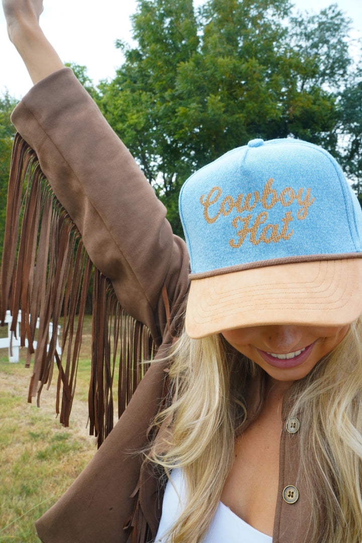 Cowboy Hat - Denim Trucker Hat