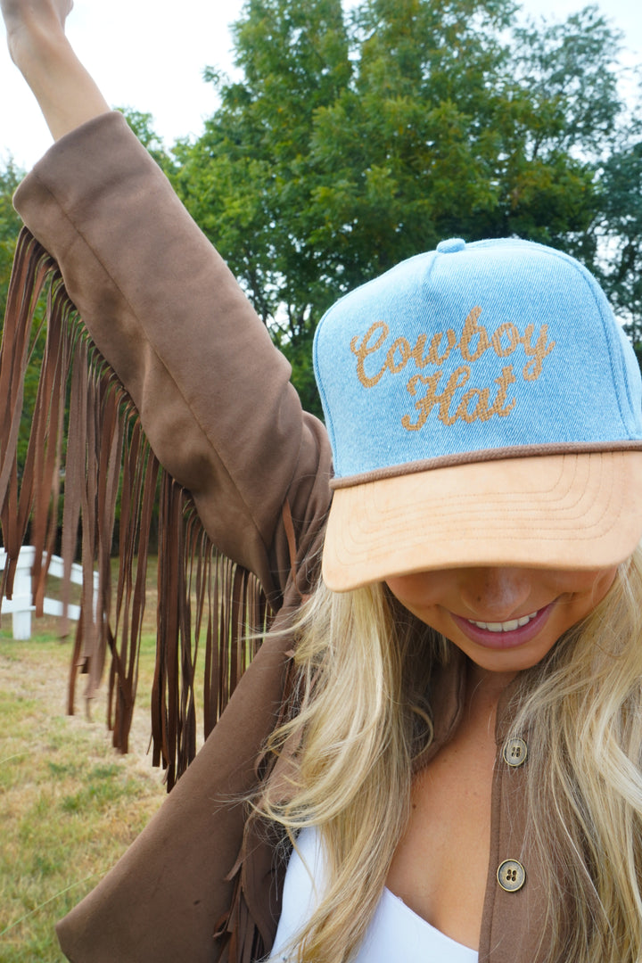 Cowboy Hat - Denim Trucker Hat
