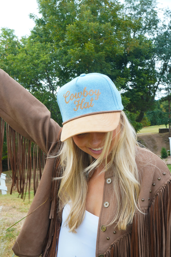 Cowboy Hat - Denim Trucker Hat