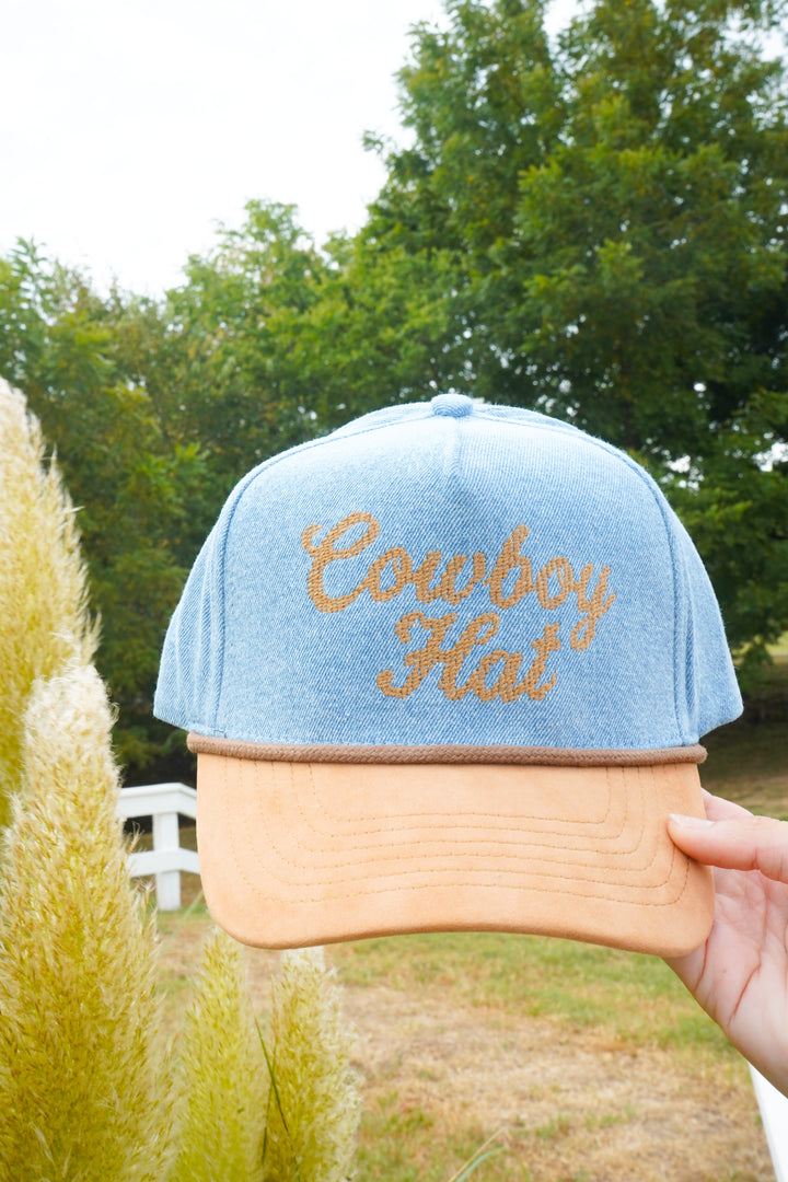 Cowboy Hat - Denim Trucker Hat