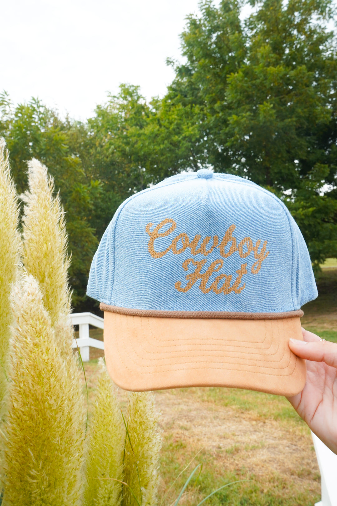 Cowboy Hat - Denim Trucker Hat