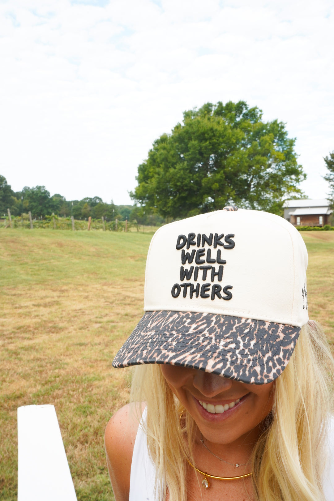 Drinks Well with Others - Luxe Leopard Trucker Hat