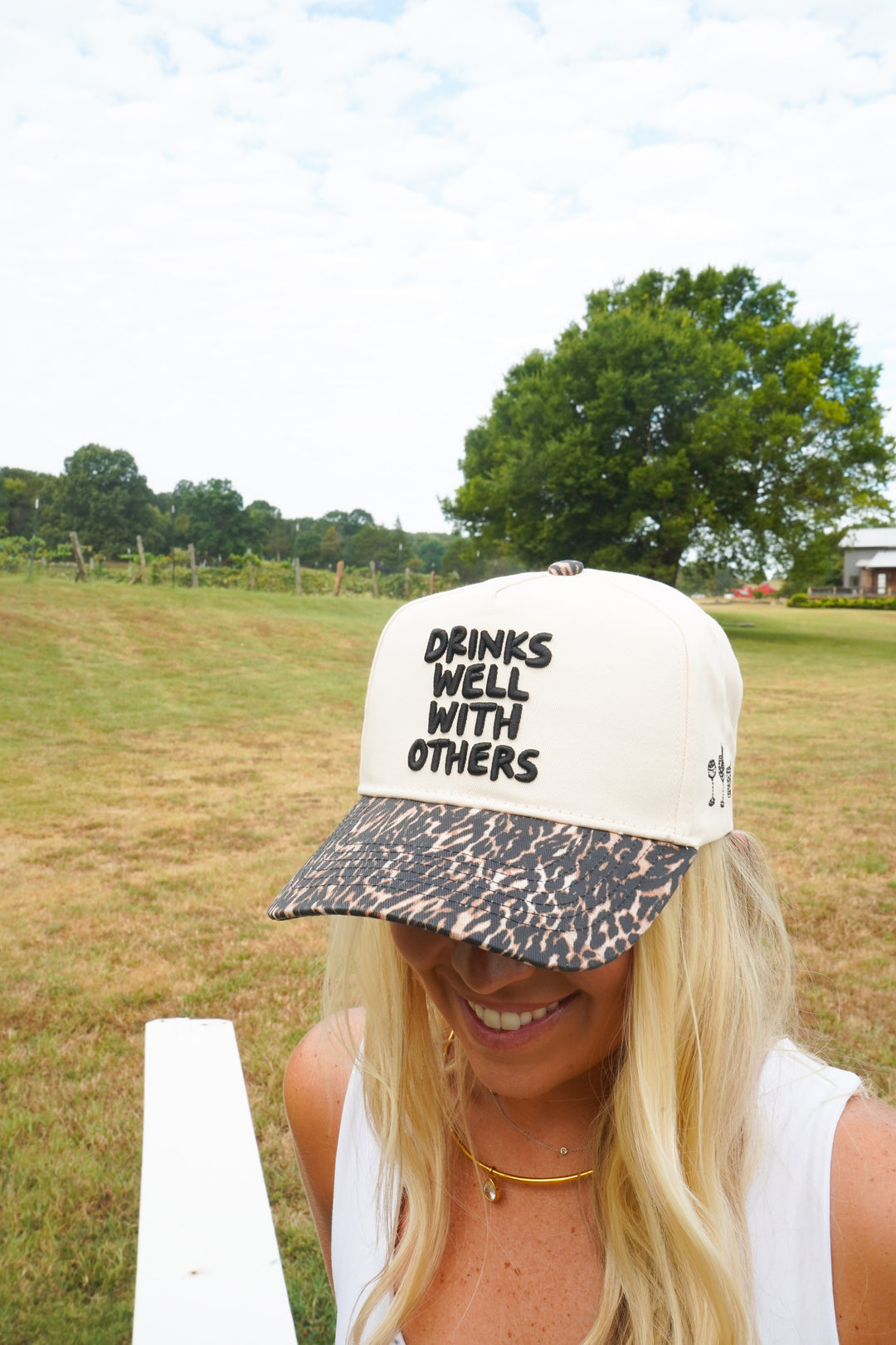 Drinks Well with Others - Luxe Leopard Trucker Hat