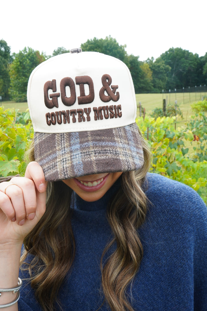 God &amp; Country Music Trucker Hat