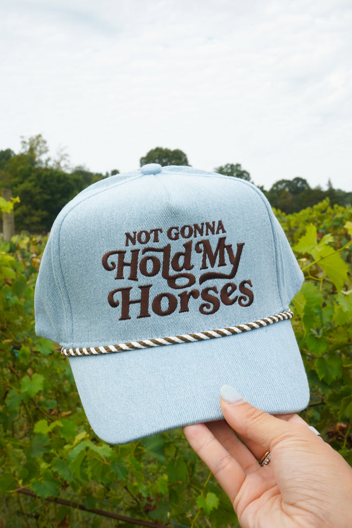 Hold My Horses - Denim Trucker Hat
