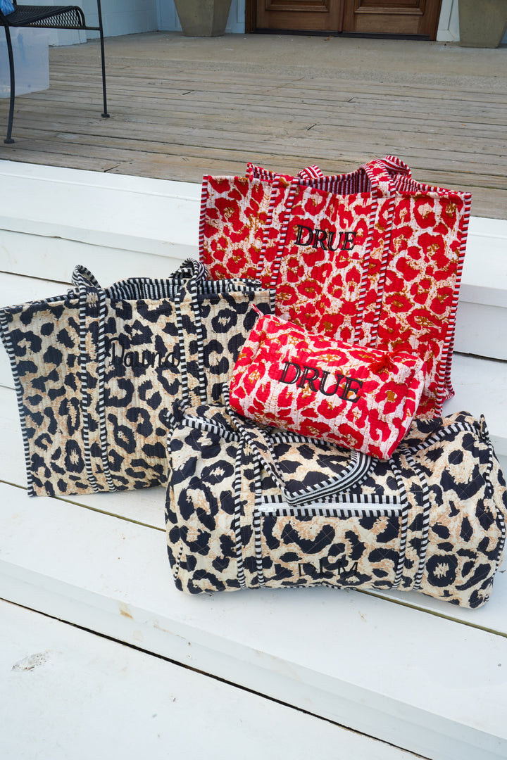 Quilted Block-Print - Leopard Collection | Customizable