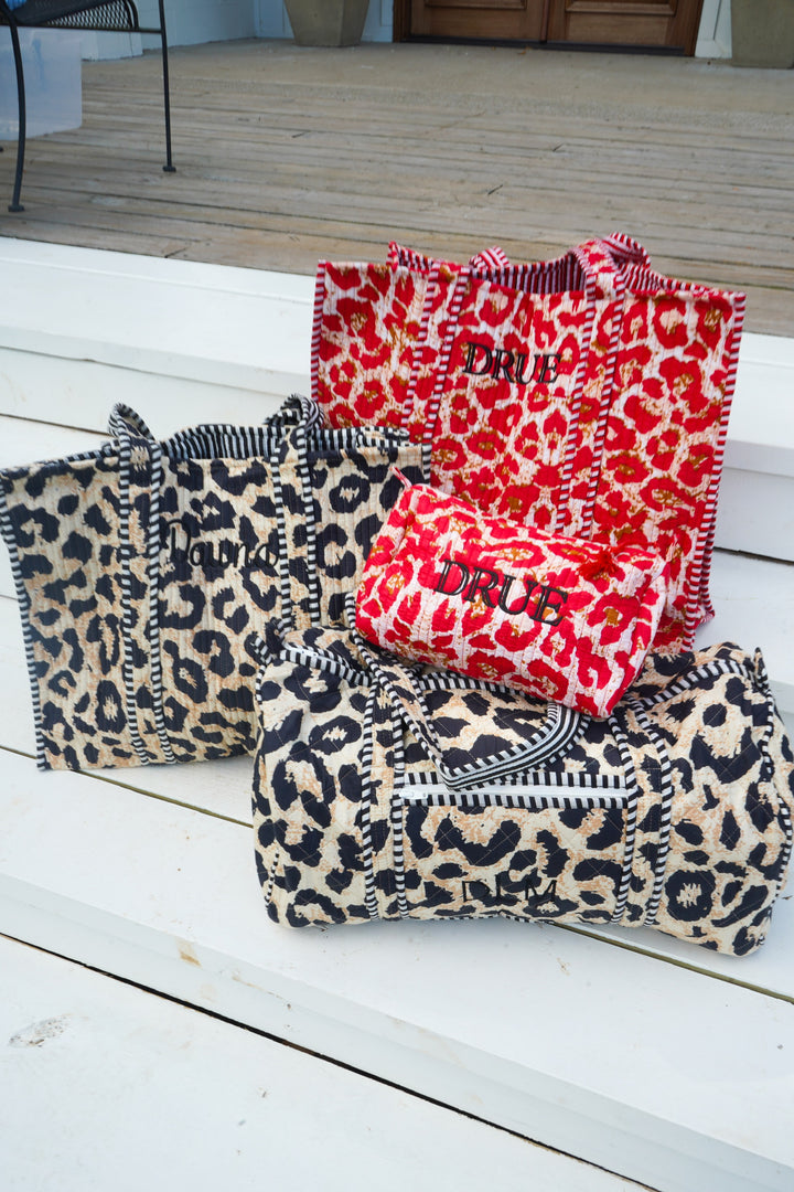 Quilted Block-Print - Leopard Collection | Customizable