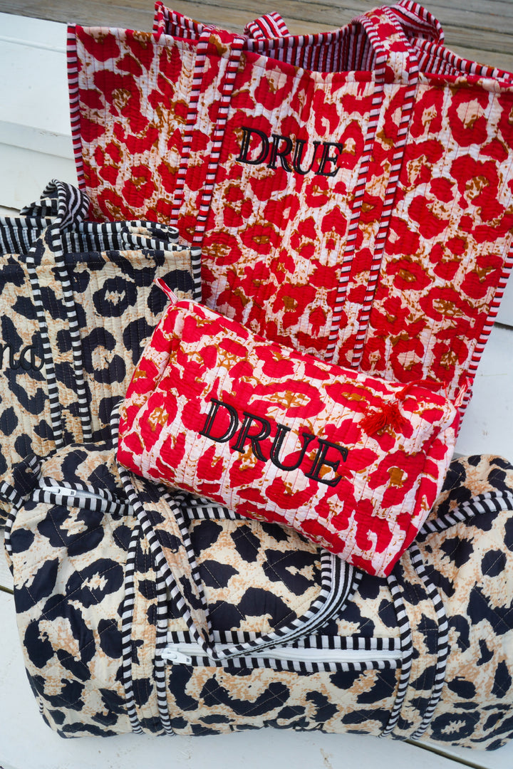 Quilted Block-Print - Leopard Collection | Customizable