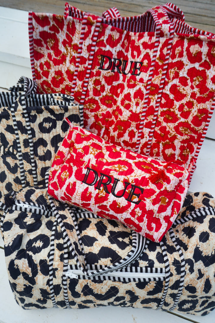 Quilted Block-Print - Leopard Collection | Customizable
