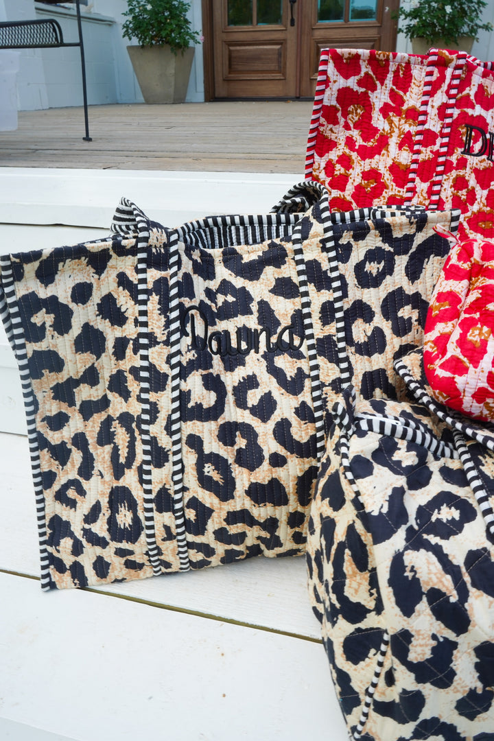 Quilted Block-Print - Leopard Collection | Customizable