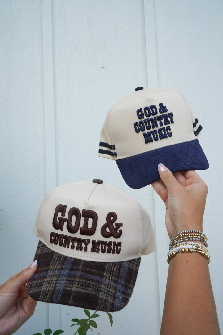 God &amp; Country Music Trucker Hat